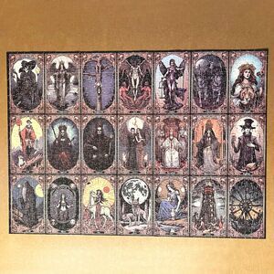Tarot Cards 1000 Piece Jigsaw Puzzle Gothic Fantasy Complete With Poster